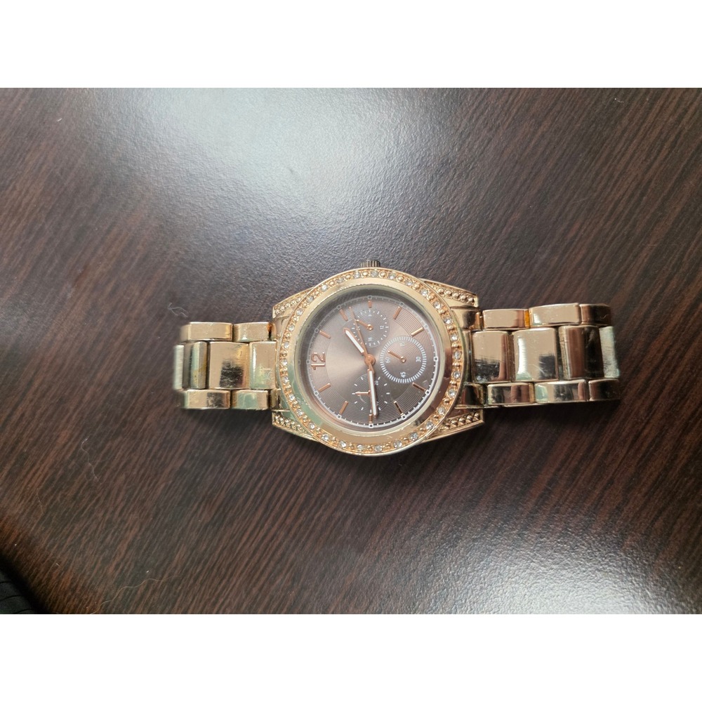 FMD Rose Gold Tone Crystal Bezel Watch Japan Movement FMDAL441 1708